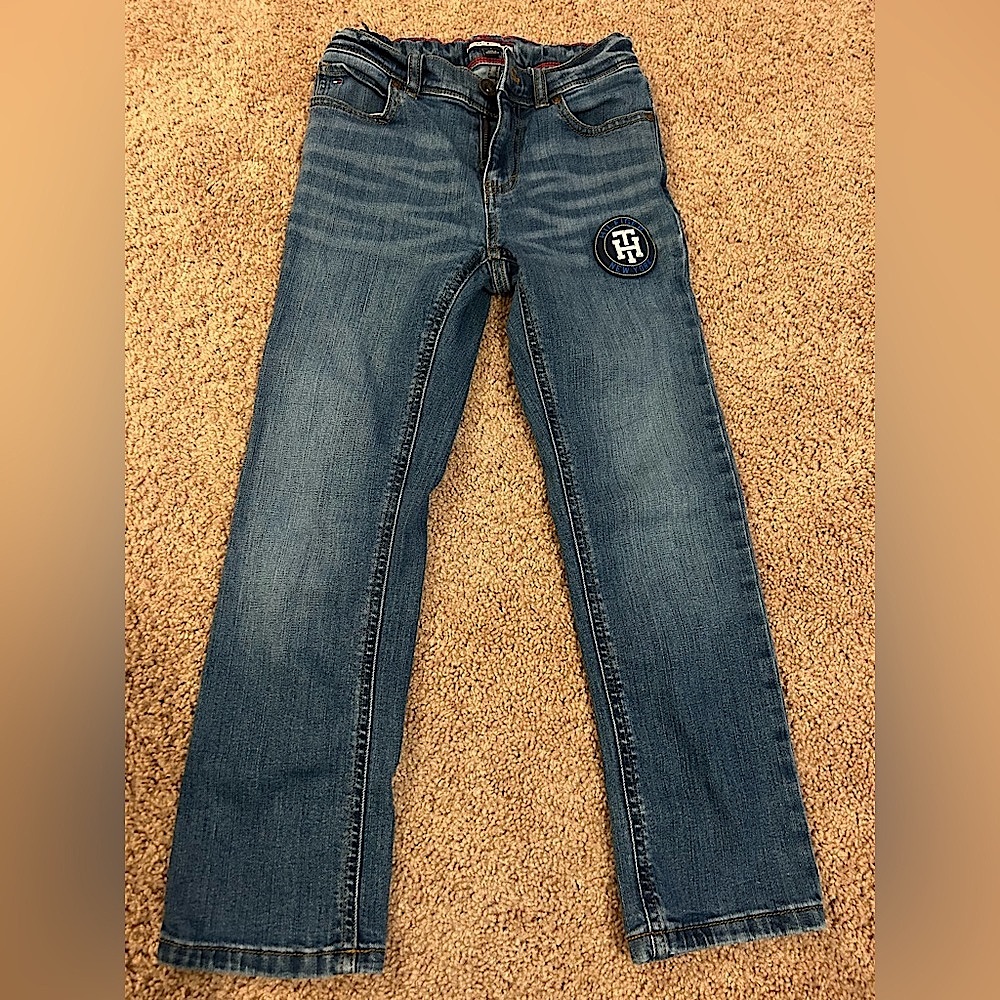 👖Tommy Hilfiger Boys Blue Jeans With Adjustable Waist Size 8